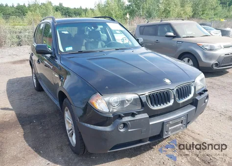 2005 BMW X3 3.0I z USA, uszkodzony, nr VIN WBXPA934X5WD23576